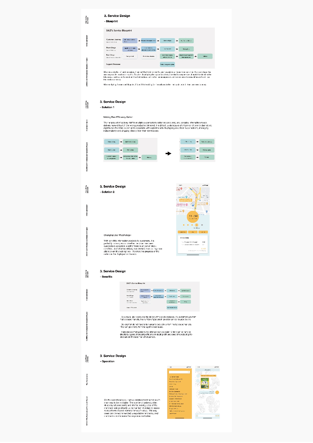 In the second phase I worked on my service blueprint to visualize the service and combine the perspectives of a former seller and a consumer to optimize the service process from their different perspectives.